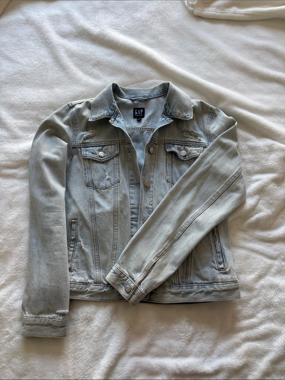 GAP Faded Light Blue Denim Jacket